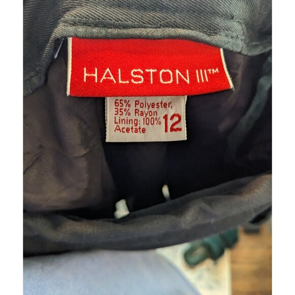 Vintage 1980's Halston III Skirt Suit in Black - 10/12 - Picture 14 of 15